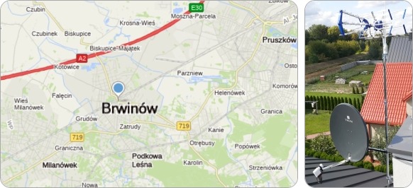 Mapa Gminy Brwinów i okolic - tu fachowe usługi serwisu, naprawy, montażu i ustawiania anten TV naziemnych i satelitarnych Mapa Gminy Brwinów w powiecie pruszkowskim - tu wykonujemy usługi instalacyjne RTV-SAT, montaż, serwis i ustawianie anten tv