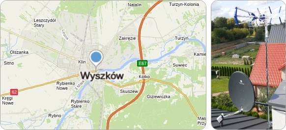  montaż anten Wyszków - tu wykonujemy usługi związane z tematem RTV-SAT, instalacja, serwis i regulacja anten tv