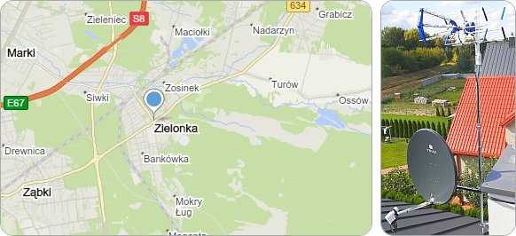 Wykonywanie usług antenowych w Zielonce