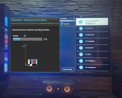 Wyszukiwanie kanału Wydarzenia 24
