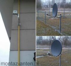 Montaż anteny satelitarnej Sulejówek + antena LTE Cyfrowego Polsatu           