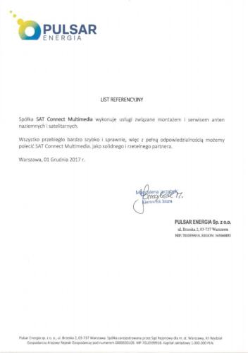 Referencje Pulsar Energia